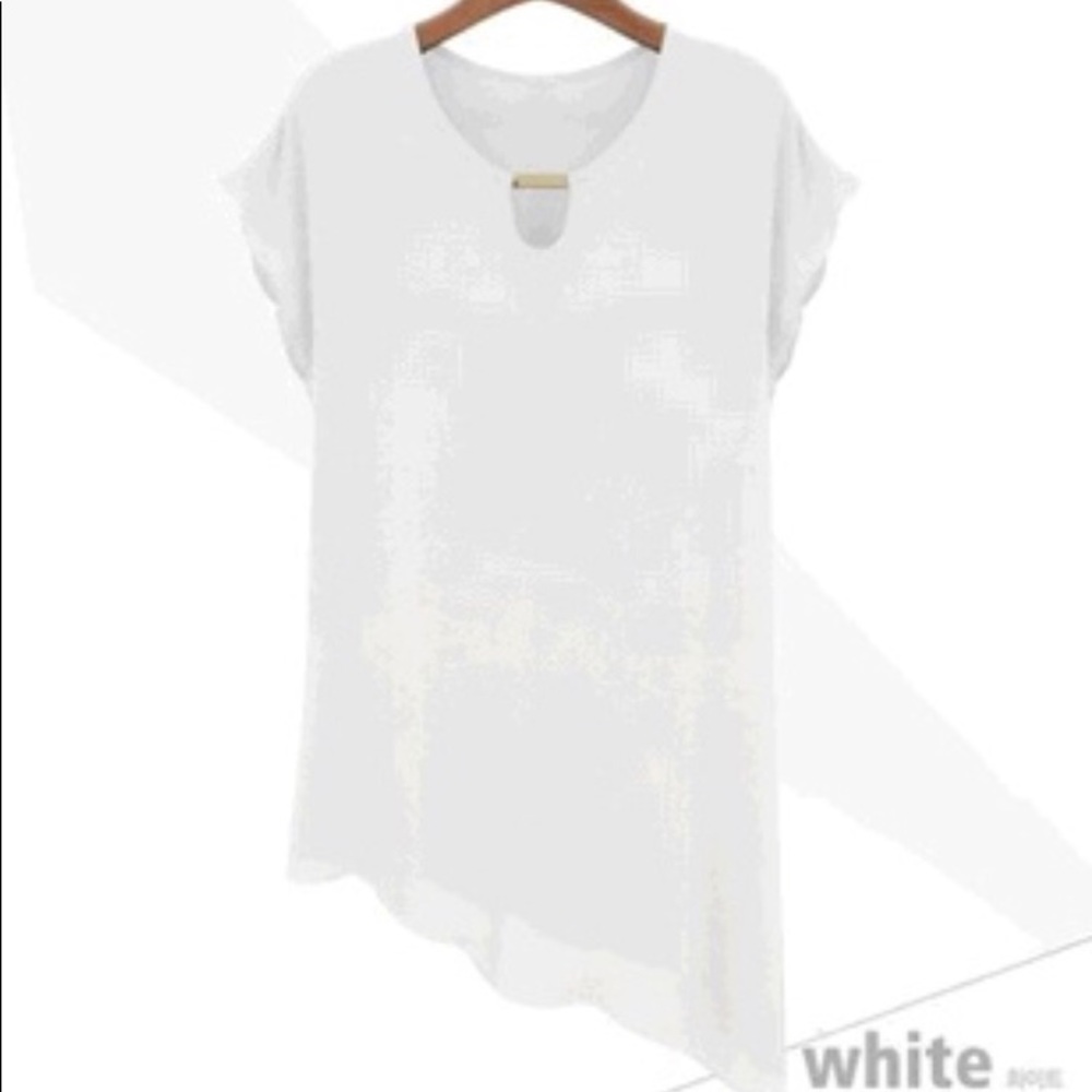 📣 Asymmetrical Gold Bar Blouse 📣